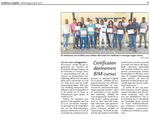 Certificaten deelnemers BIM-cursus